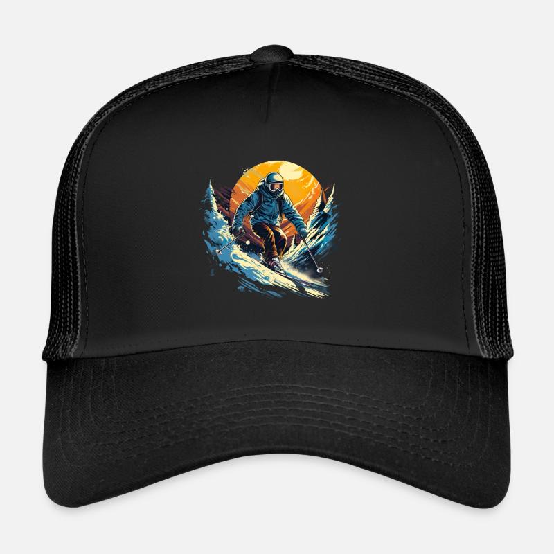 Skifahren Winterspaß Trucker Cap
