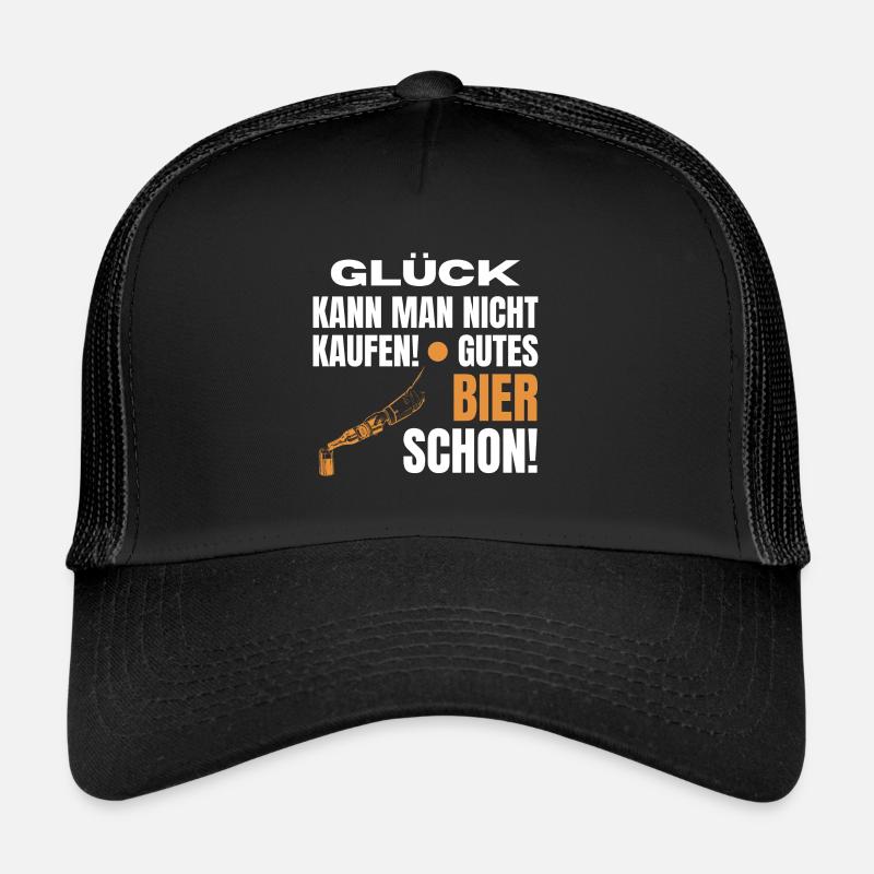 Lustig Bier Spruch! Glück Bier Geschenk Trucker Cap