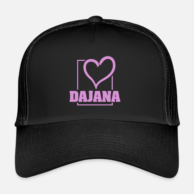 Bachelorette Dajana - Trucker Cap - Schwarz/Schwarz