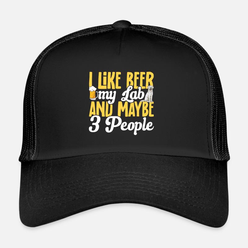 Weißer Labrador Retriever Weißer Lab Trucker Cap