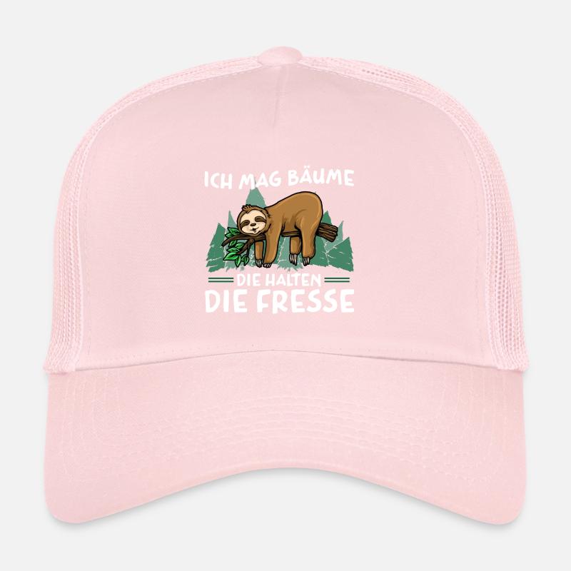 I like trees that keep their mouths shut Trucker Cap