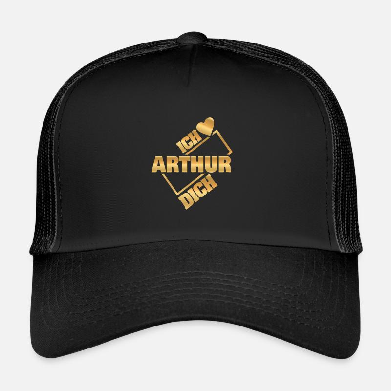 Arthur - Casquette trucker  - noir/noir