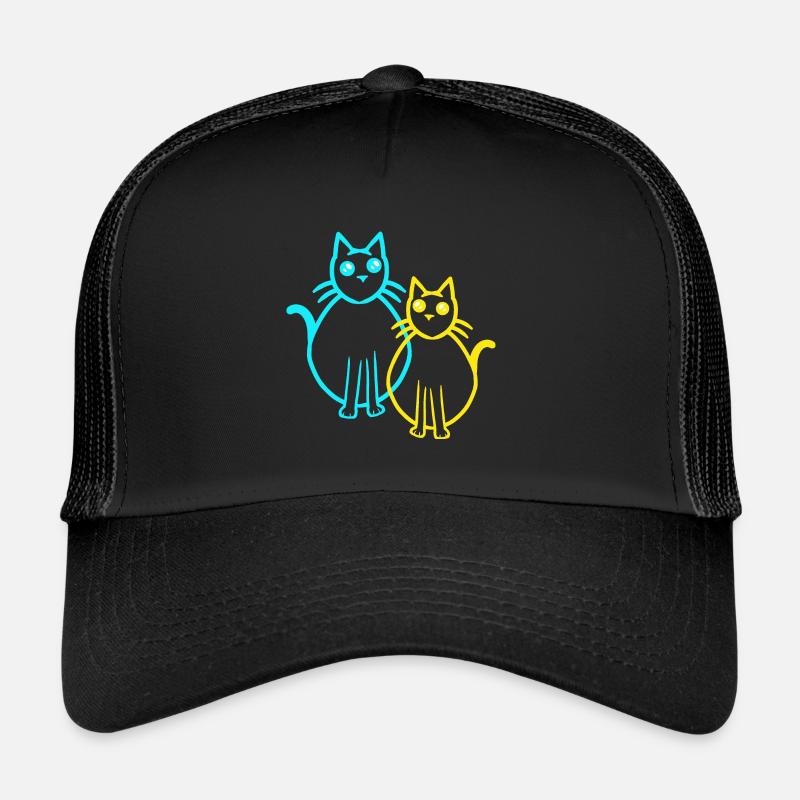 Chats Chat Chaton Chaton Rétro Vintage Casquette trucker 