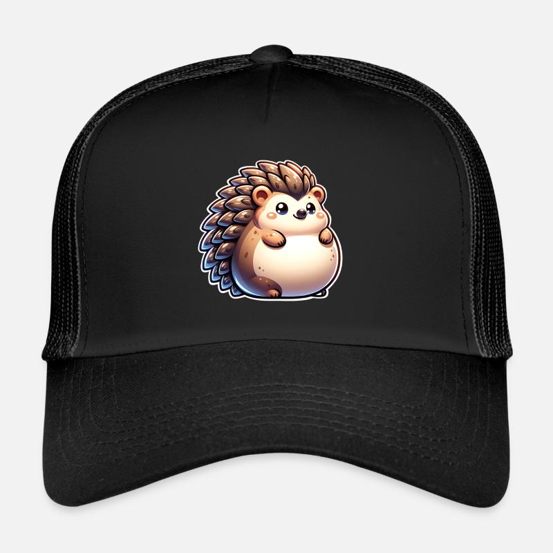 Hérisson - Casquette trucker - noir/noir