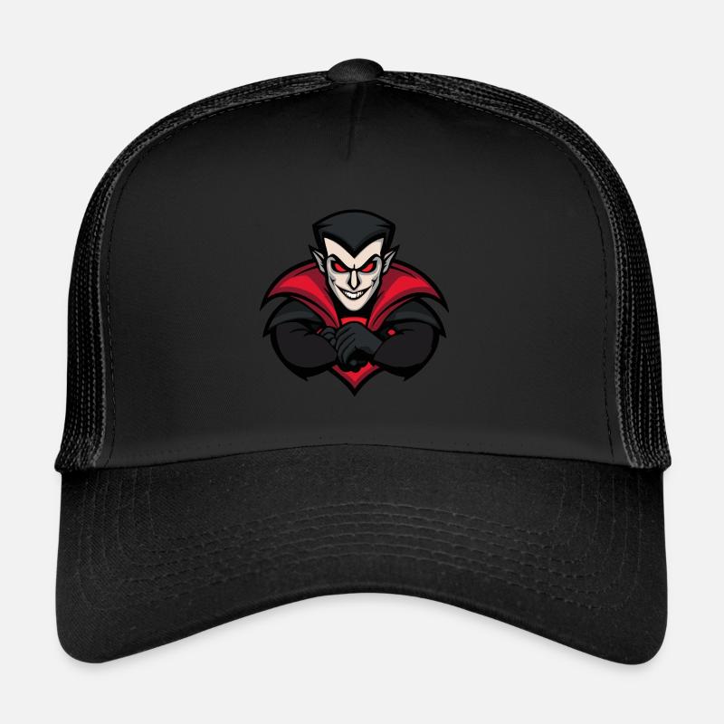 Vampir Halloween Comic Trucker Cap