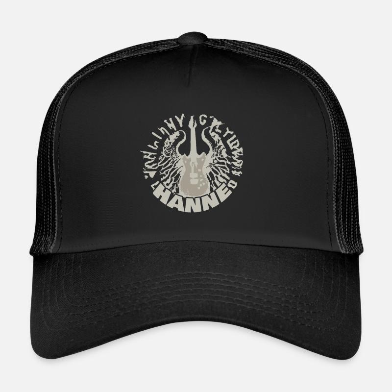 Gitarre Hanne - Trucker Cap - Schwarz/Schwarz