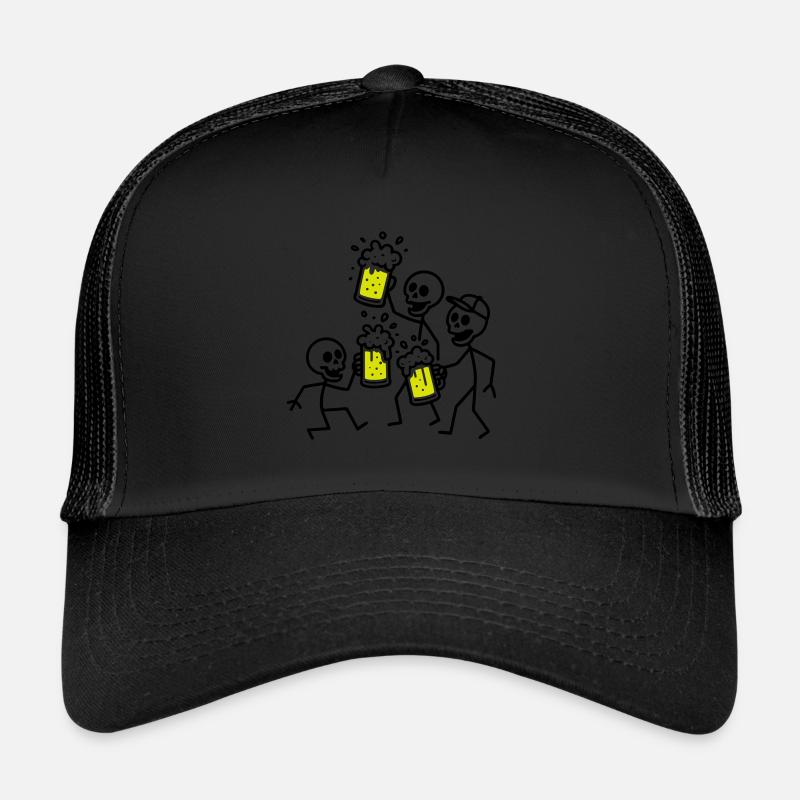 Beer Team Skeleton Trucker Cap