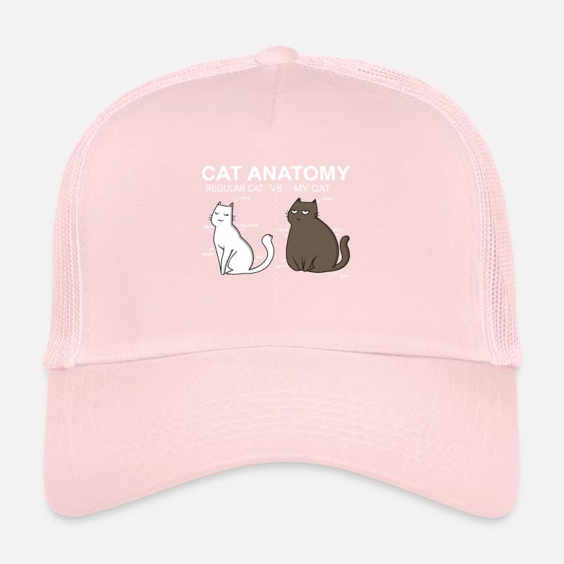 Cadeau d'animal familier d'animal drôle de chat de graisse Casquette trucker 
