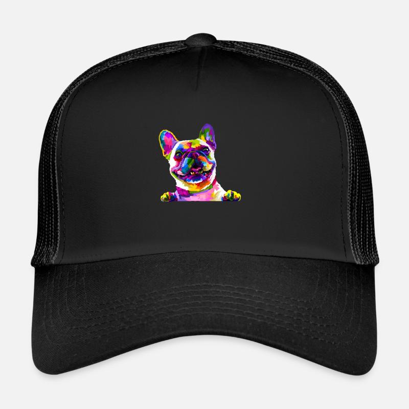 Bouledogue français - Casquette trucker  - noir/noir