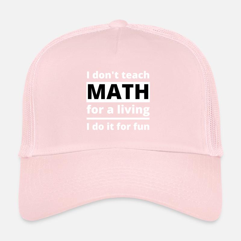 Professeur de mathématiques école d'enseignement citation drôle disant Casquette trucker 