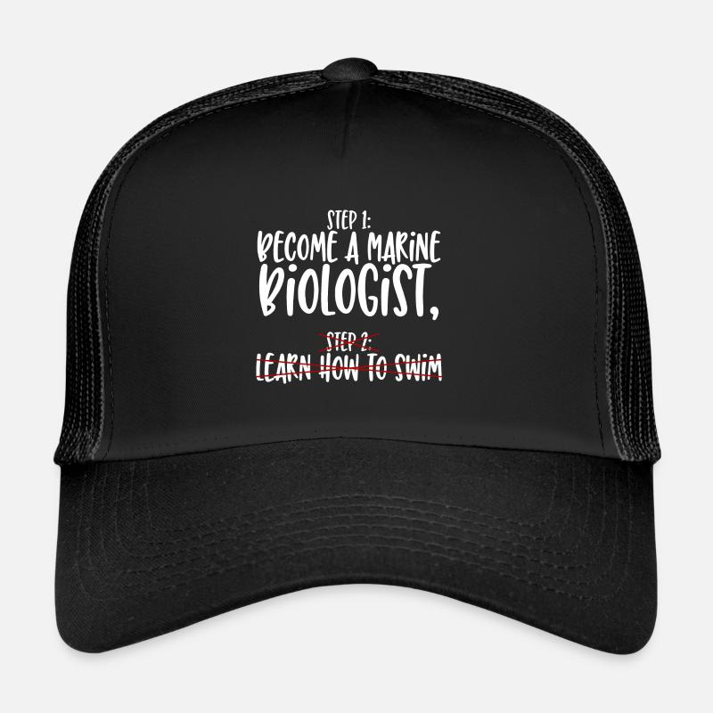 Marine Biologist Step 1 - Trucker Cap - black/black