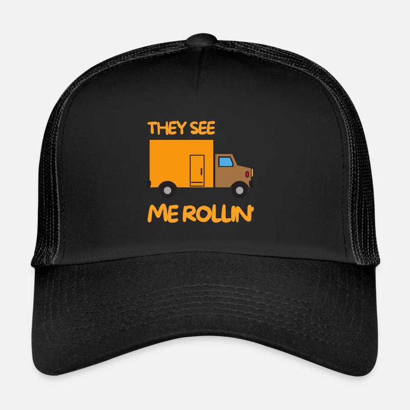 They see me rollin delivery spell gift Trucker Cap