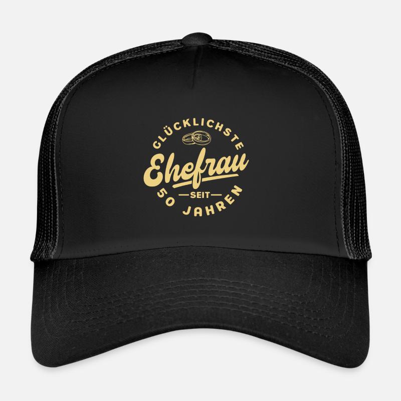 Ehepaar 50 Jahre Ehe Goldene Hochzeit Geschenk Trucker Cap