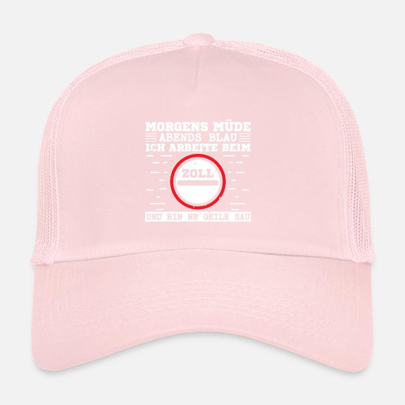 Morgens Müde Abends Blau Zoll Zollbeamte Trucker Cap