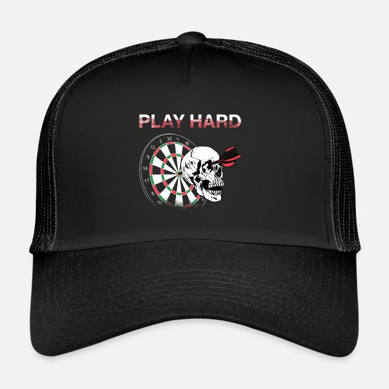 Funny Dart Discs Competition Darts - Trucker Cap - black/black