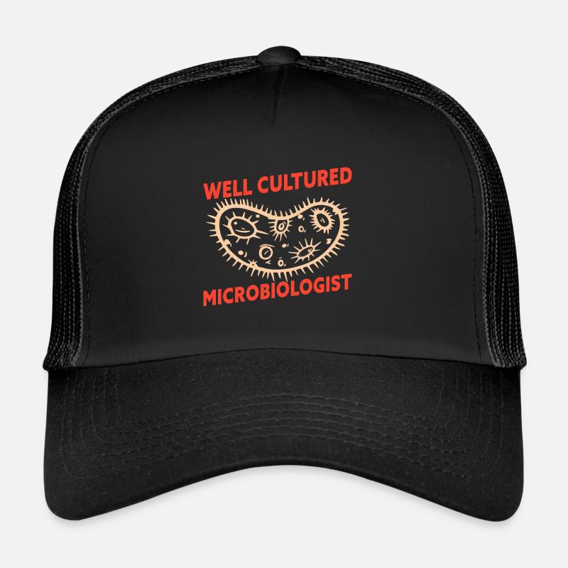 Well Cultured Microbiologist Funny Microbiology Trucker Cap