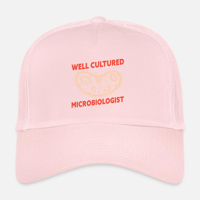 Well Cultured Microbiologist Funny Microbiology Trucker Cap