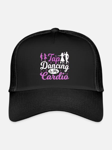 La danse à claquettes est ma danseuse de claquettes cardio drôle - Casquette trucker - noir/noir