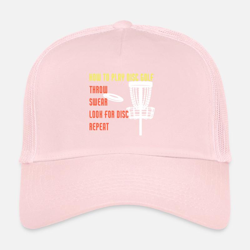 Comment jouer Disc Golf Funny Disc Golf Player Casquette trucker 