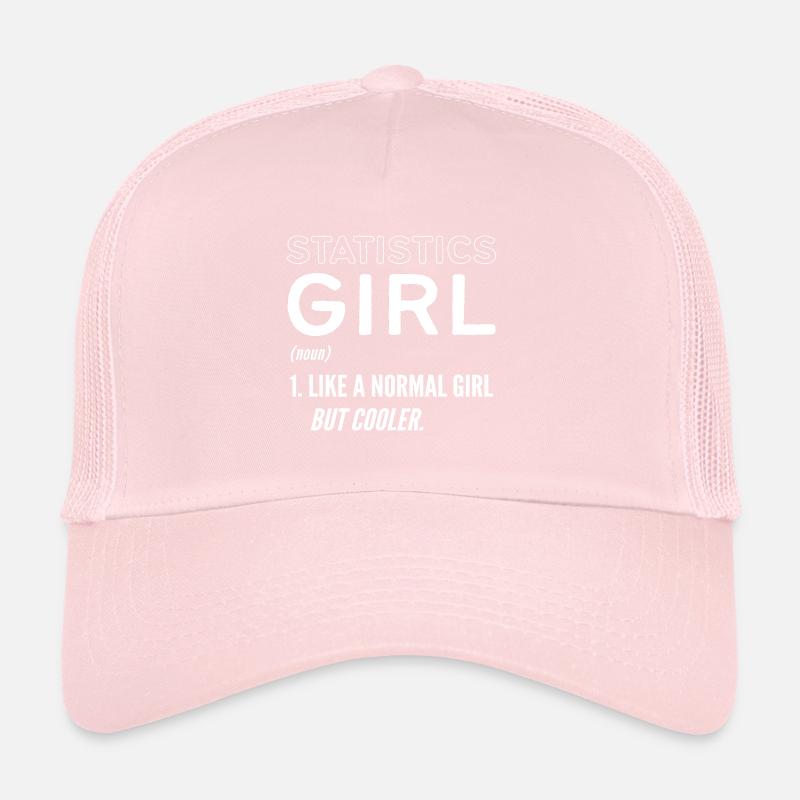 Cadeau de chercheuse en statistiques Casquette trucker 