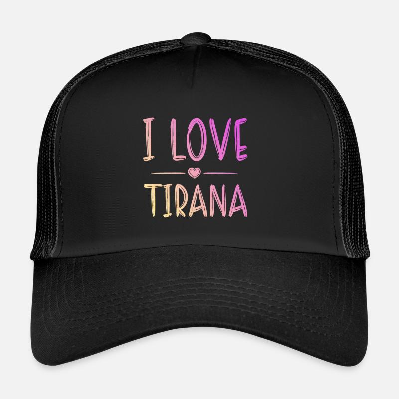I Love Tirana Trucker Cap