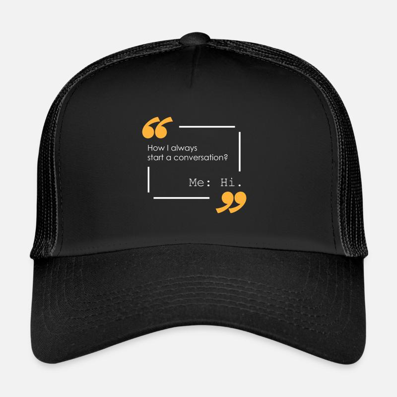 Wie beginne ich zu sprechen? Trucker Cap