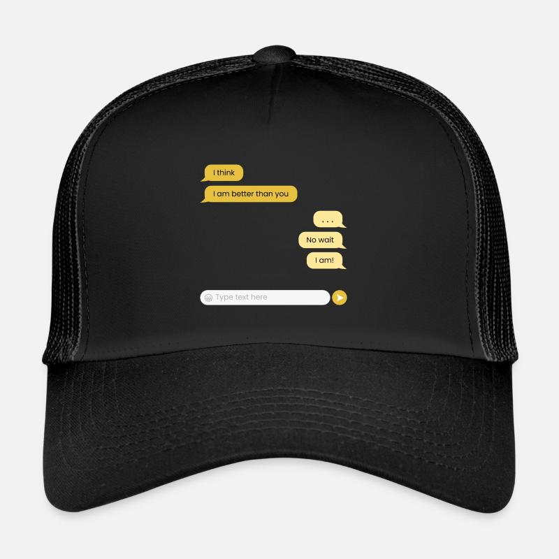 Ich bin besser als du Trucker Cap