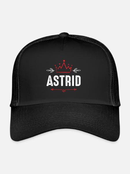 Astrid - Casquette trucker  - noir/noir - Devant