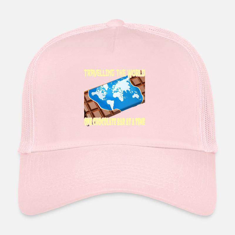 Voyager avec une barre de chocolat Casquette trucker 