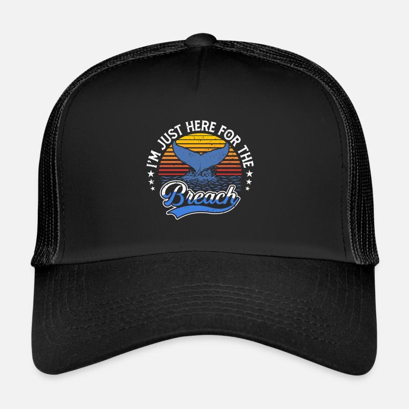 Observation des baleines Observation des baleines Orques Bleu Baleine Casquette trucker 
