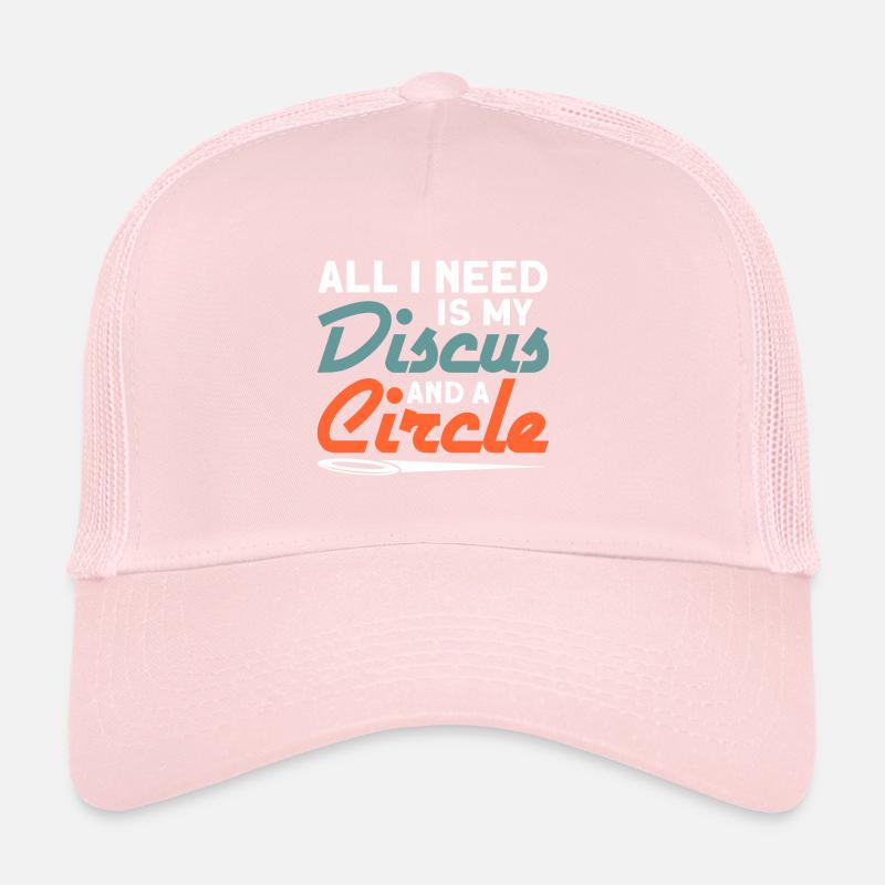 Diskuswurf Diskuswerfer Leichtathletik Diskus Trucker Cap