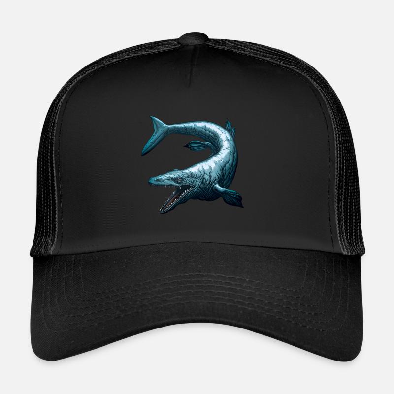 Mosasaurier - Trucker Cap - Schwarz/Schwarz