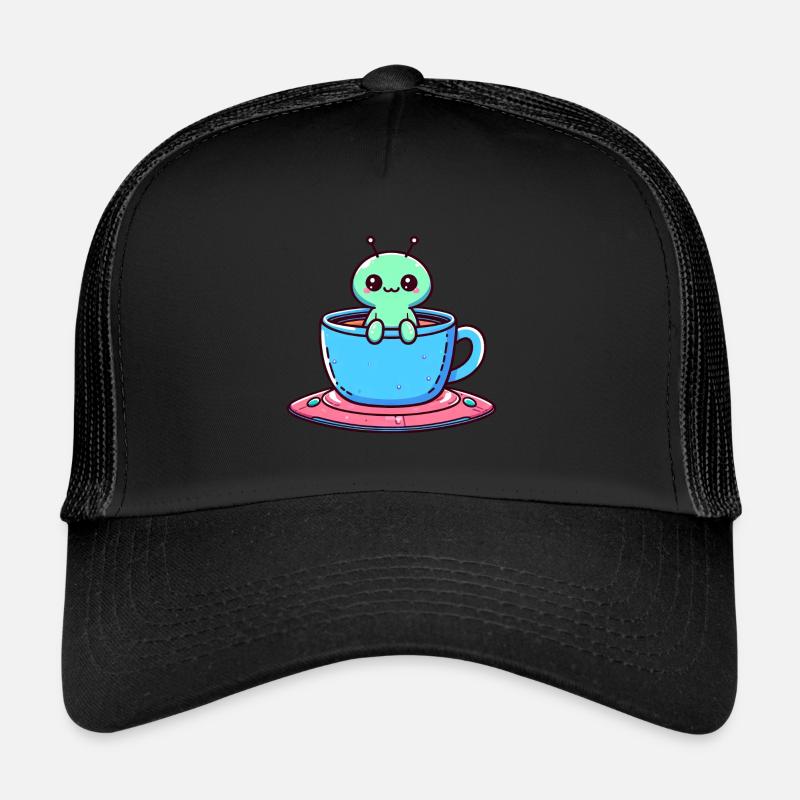 Green Alien & Coffee Tea : Rupture interstellaire avec Casquette trucker 
