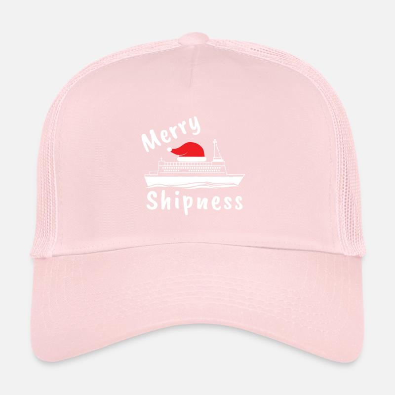 Bateau de croisière de Noël Merry Shipness Casquette trucker 