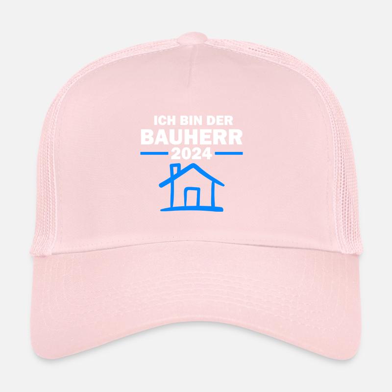 Bauherr 2024 Hausbau Häuslebauer Geschenk Trucker Cap