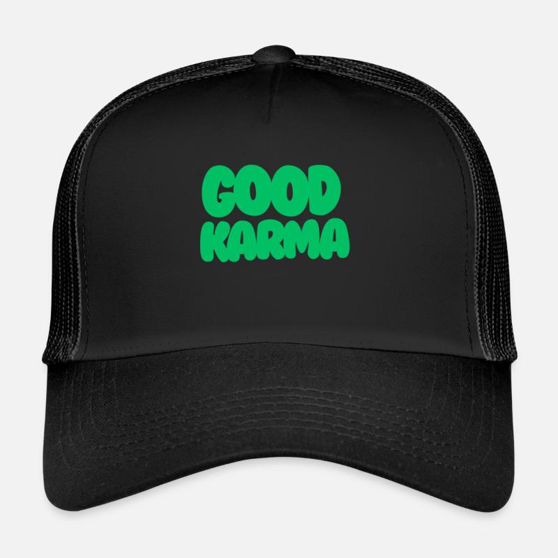 Good Karma Green - Trucker Cap - black/black