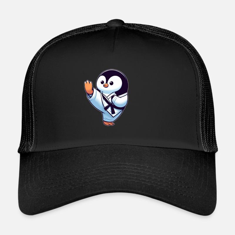 Lustiger Pinguin Karate Kampfsport Kampfkunst Trucker Cap