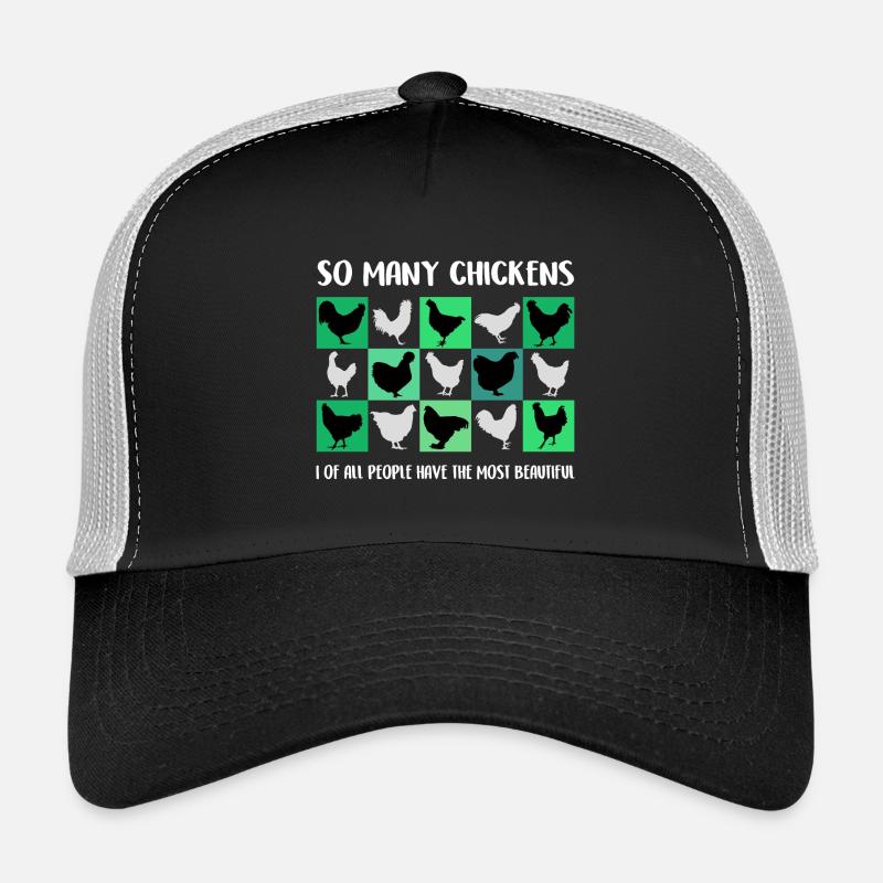 J’ai les plus belles poules Casquette trucker 