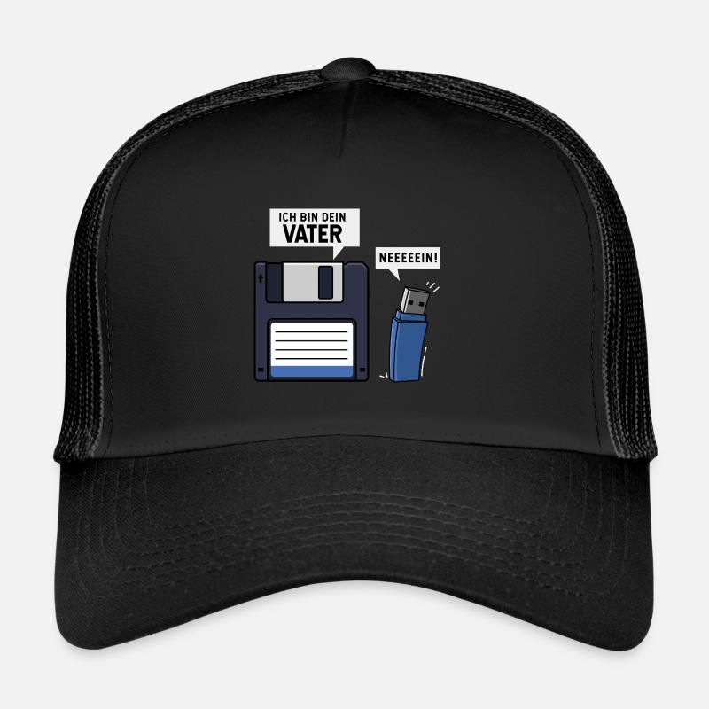 Ich Bin Dein Vater Diskette USB Stick Trucker Cap