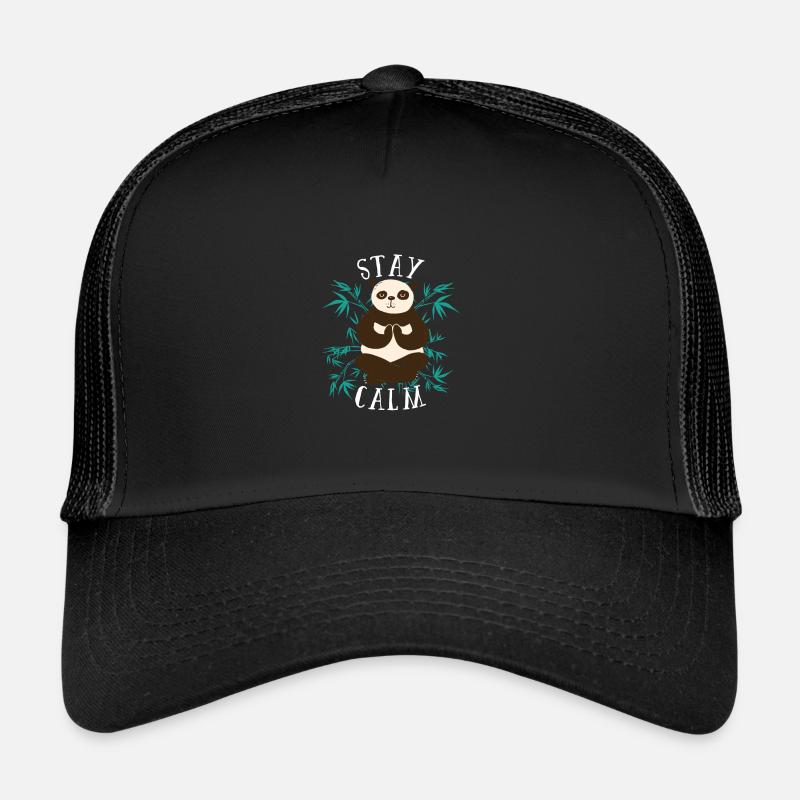 Stay Calm Panda Trucker Cap