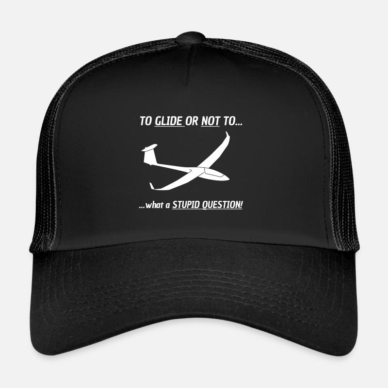 Glider Glide Glider Gift Tshirt - Casquette trucker  - noir/noir
