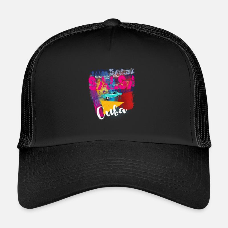 Cuba Salsa Latino Dance - Drapeau Cuba Casquette trucker 