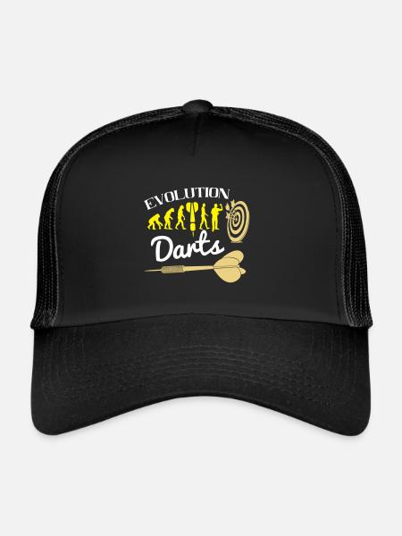 Evolution darts colors changeable - Trucker Cap - black/black - Front