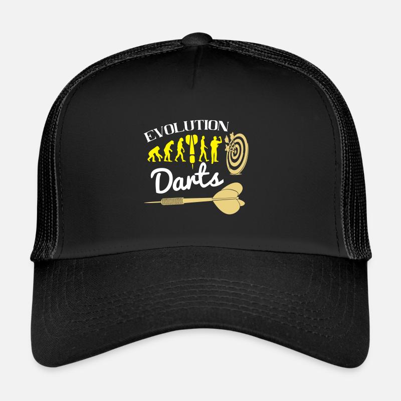 Fléchettes Evolution couleurs changeables - Casquette trucker  - noir/noir