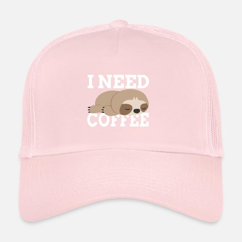 Sloth coffee caffeine Trucker Cap