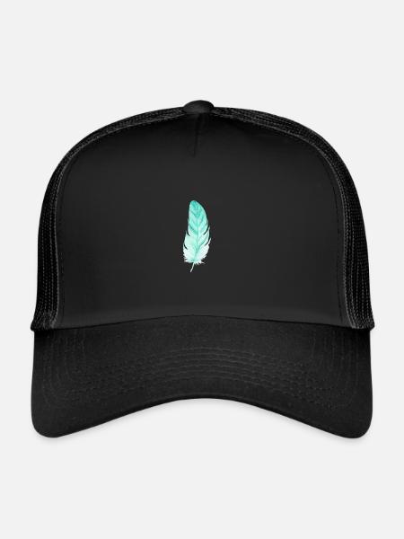 Plume - Casquette trucker  - noir/noir