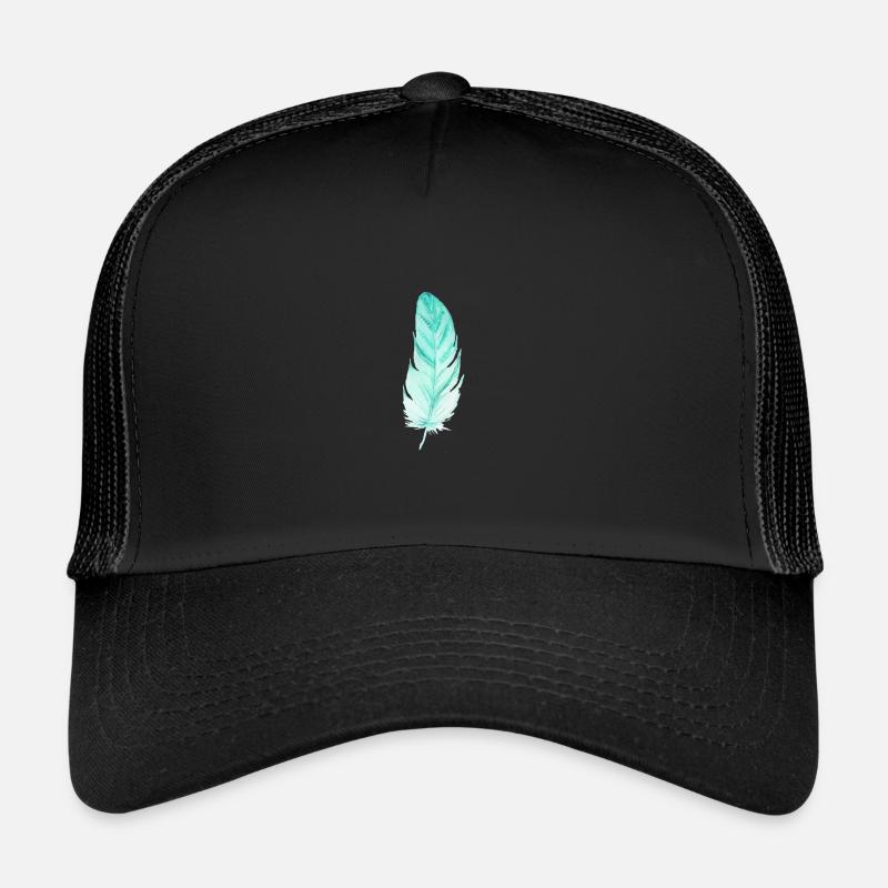 Plume - Casquette trucker  - noir/noir