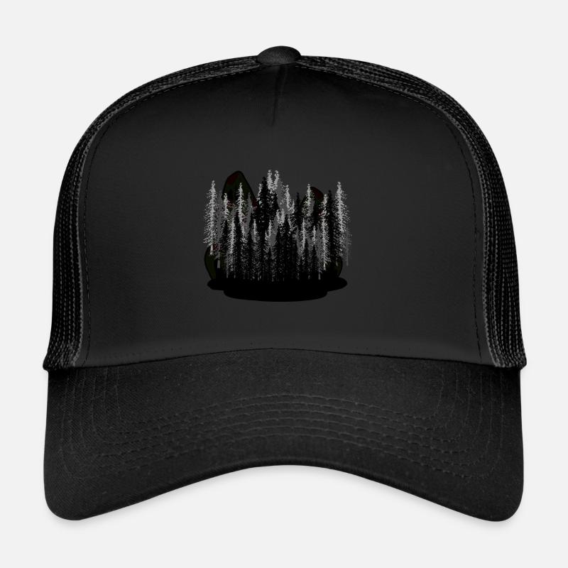 Dark Fantasy, Nature, Spooky, Wilderness, Forest, Carpathians Trucker Cap