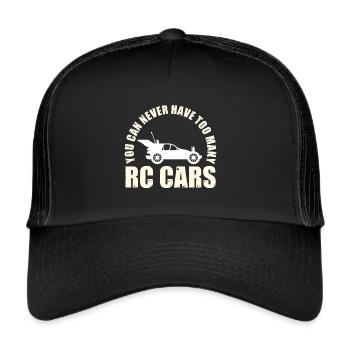 Man kann nie zu viele RC Cars RC Racing Racer - Trucker Cap - Schwarz/Schwarz - Vorne