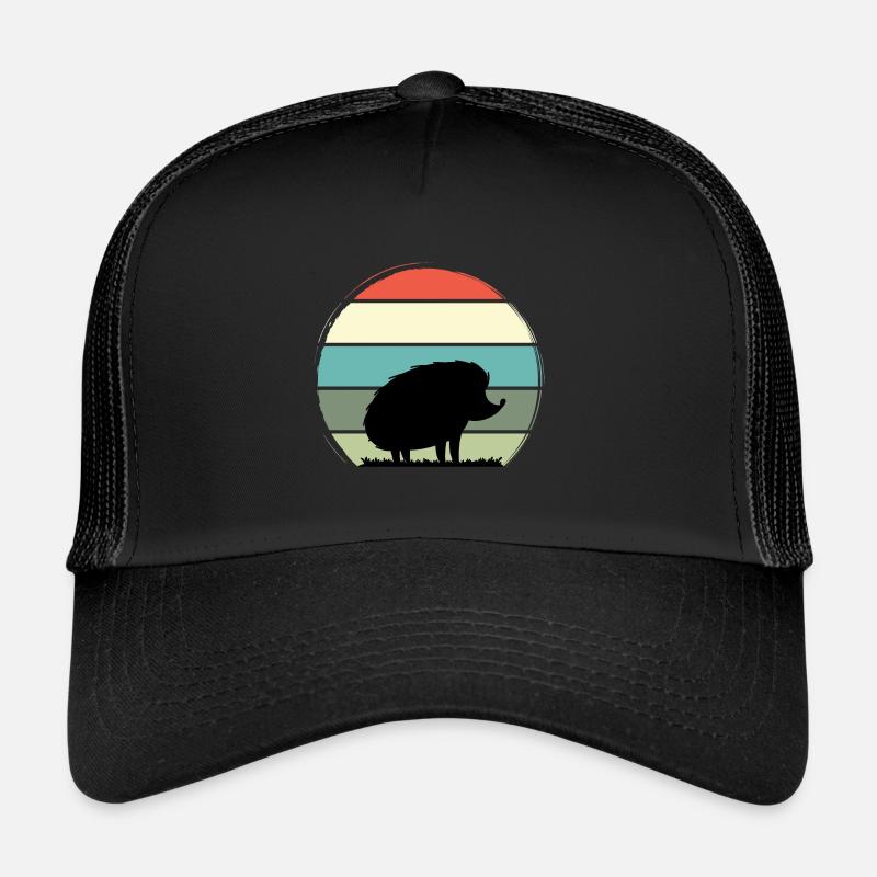 Igel - Trucker Cap - Schwarz/Schwarz